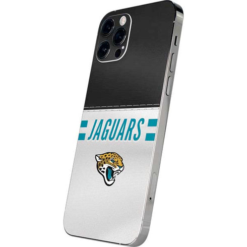 NFL Jacksonville Jaguars White Striped iPhone 12 Pro Skin